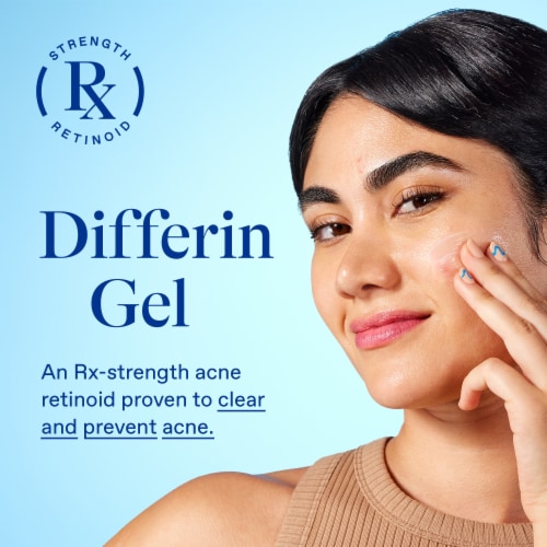 Differin 0.1% Adapalene Acne Treatment Gel, Retinoid Treatment for Face Perspective: back