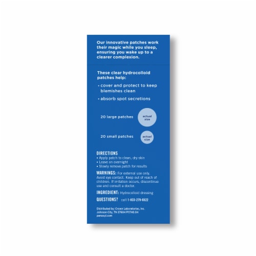 PanOxyl® PM Overnight Spot Patches Perspective: back