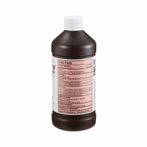 Dakin's Solution Half Strength Wound Cleanser 16 oz. Twist Cap Bottle Topical Liquid Perspective: back