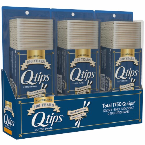 Q-tips Cotton Swabs, 1750 Count Perspective: back