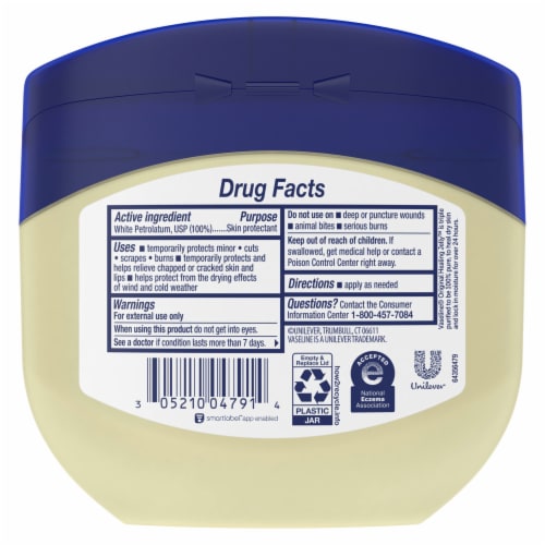 Vaseline Petroleum Jelly Skin Care Hand & Body Perspective: back