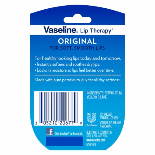 Vaseline® Lip Therapy® Original Mini Perspective: back