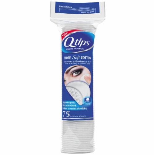 Q-tips Beauty Cotton Rounds Perspective: back