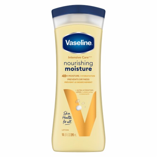 Vaseline Intensive Care Body Lotion Nourishing Moisture for Dry Skin with Ultra-Hydrating Lipids Perspective: back