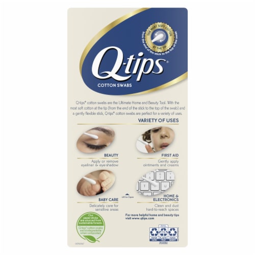 Q-tips® Cotton Swabs Perspective: back