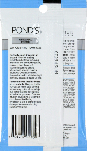 Pond's Wet Cleansing Towelettes Perspective: back