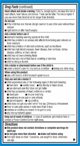 Advil® Infants' White Grape Flavored Ibuprofen Oral Suspension Concentrated Drops Perspective: back