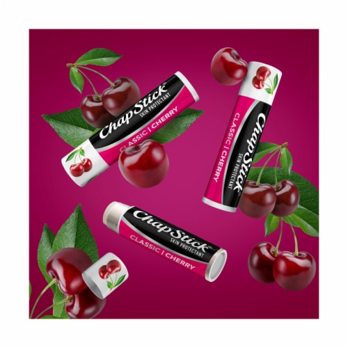 ChapStick Classic Cherry Flavored Lip Balm Perspective: back