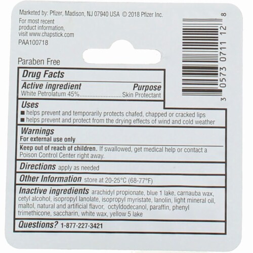 Chapstick Classic® Classic Spearmint Lip Balm Perspective: back