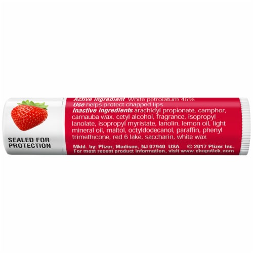 ChapStick® Classic Strawberry Lip Balm Perspective: back