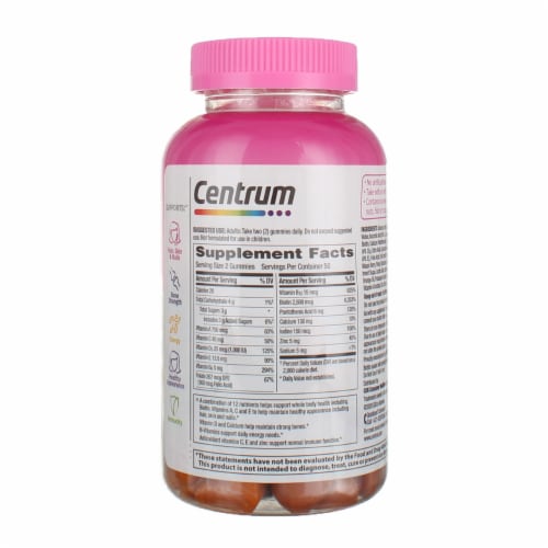Centrum MultiGummies Multi+ Beauty Dual Action Multivitamin Perspective: back