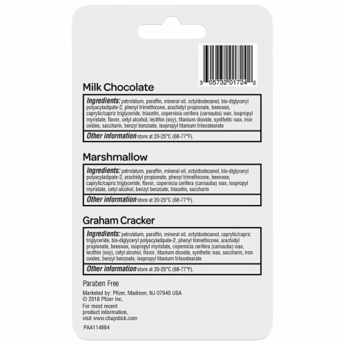 Chapstick S'Mores Collection Lip Balms Perspective: back