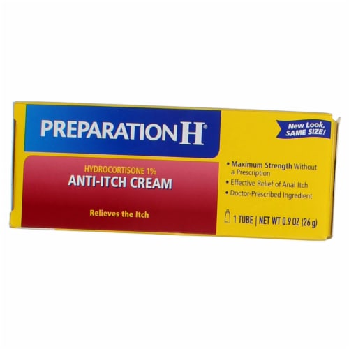 Preparation H Hydrocortisone 1% Anti-Itch Cream Perspective: back