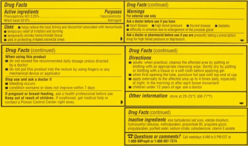 Preparation H Hemorrhoidal Cooling Gel Perspective: back