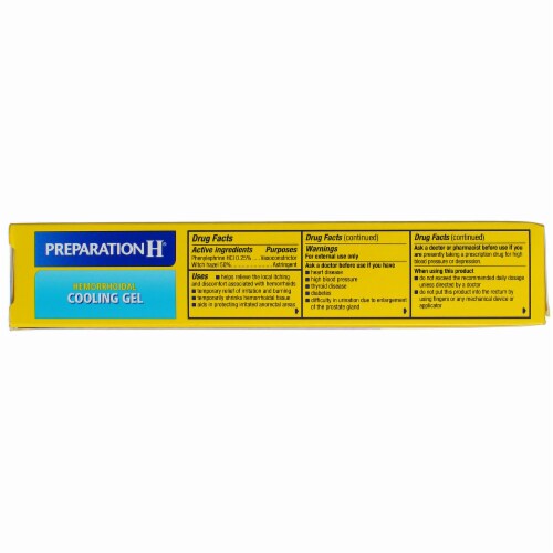 Preparation H Fast Cooling Gel Hemorrhoidal Ointment, 1.8 oz Perspective: back