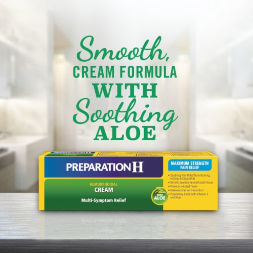 Preparation H Multi-Symptom Relief Hemorrhoidal Cream Perspective: back