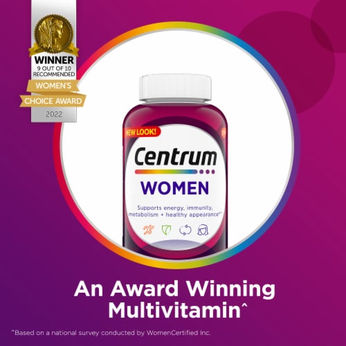 Centrum Multivitamin Women Multivitamin Multimineral Supplement Perspective: back