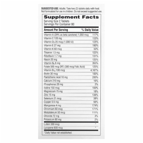 Centrum Minis Men 50+ Multivitamin Perspective: back