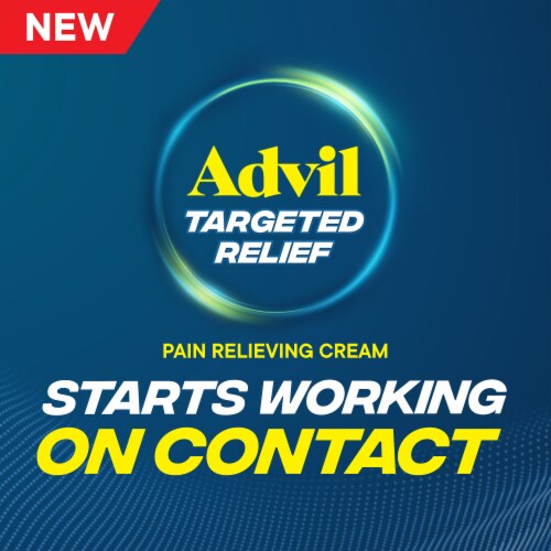 Advil Targeted Relief Pain Relieving Cream with Massage Applicator Up to 8 Hours of Relief Perspective: back