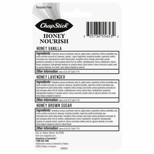 ChapStick® Honey Nourish Lip Balm Variety Pack Perspective: back