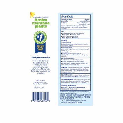 Boiron® Arnicare® Pain Relief Cream Perspective: back