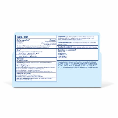 Boiron® Arnicare Homeopathic Pain Relief Gel Perspective: back