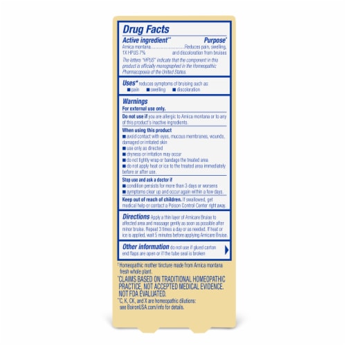 Boiron Arnicare® Bruise Relief Gel Perspective: back