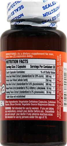 Basic Horny Goat Weed with Maca for Men Perspective: back