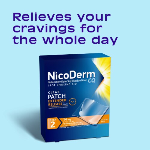 NicoDerm CQ Step Two Nicotine Patches Perspective: back