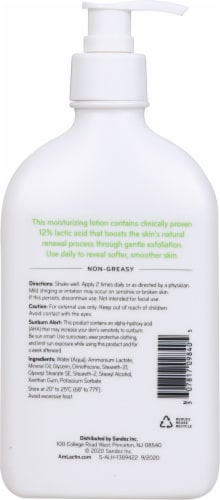 Amlactin Daily Moisturizing Body Lotion Perspective: back