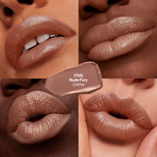 Revlon Super Lustrous Lipstick 756 Nude Fury Perspective: back