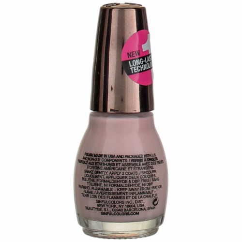 Sinful Colors® Sinful Shine Tutu Thrill Step 1 Nail Polish Perspective: back