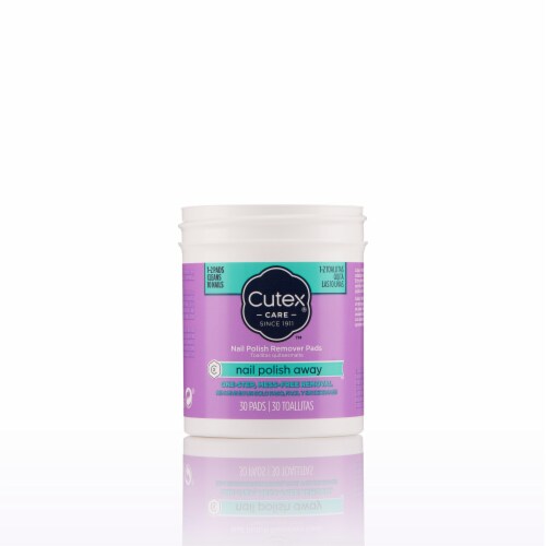 Cutex Nail Polish Away Sponge Nail Polish Remover Pads Perspective: back