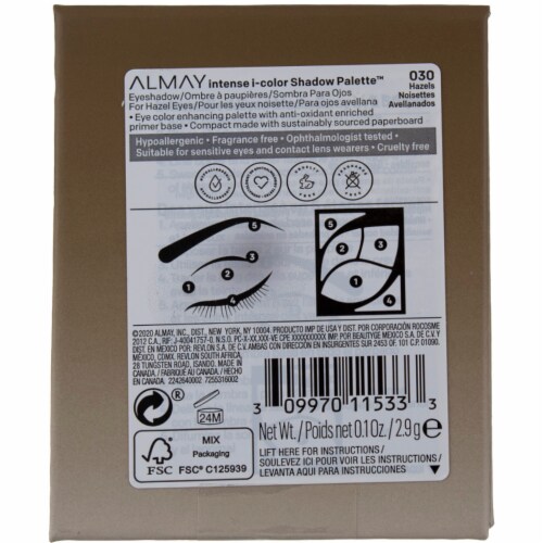 ALM ES INTENSE I-CLR PALETTE 5CT HAZEL Perspective: back