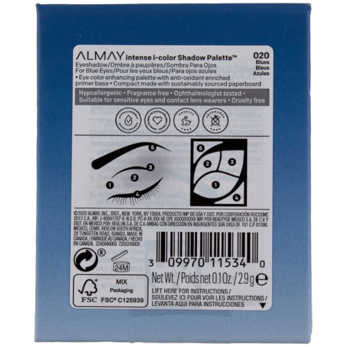 ALM ES INTENSE I-CLR PALETTE 5CT BLUE Perspective: back