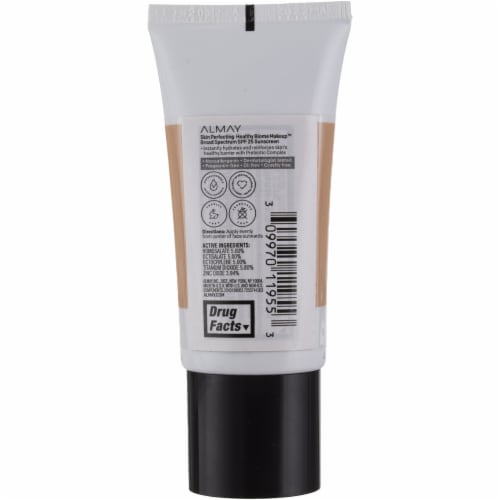 Almay Skin Perfecting Healthy Biome 120 Beige Foundation Makeup SPF 25 Perspective: back