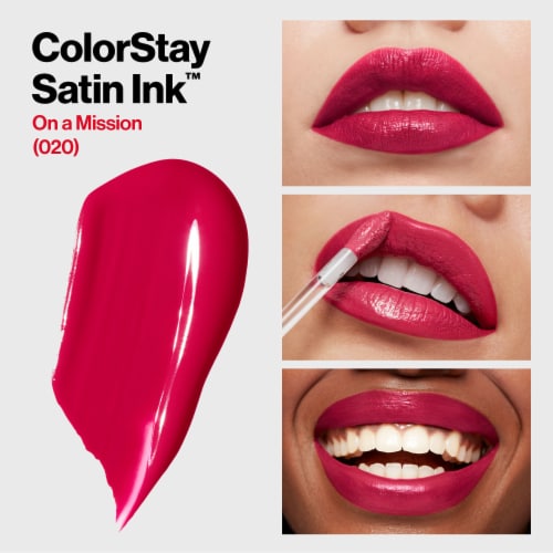 Revlon ColorStay Satin Ink Liquid Lipstick 020 On A Mission Perspective: back