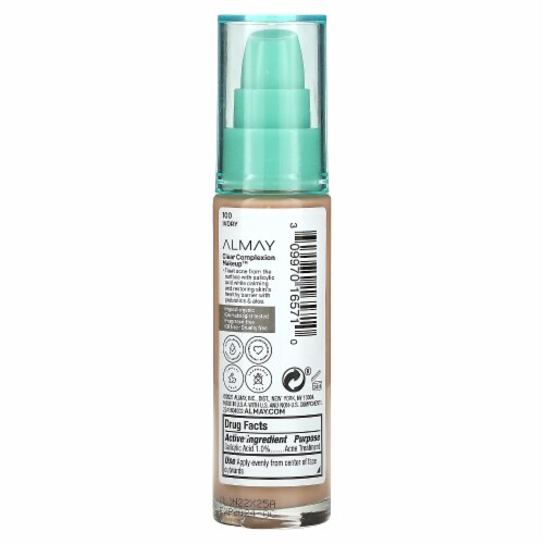 Almay Clear Complexion™ 100 Ivory Foundation Perspective: back