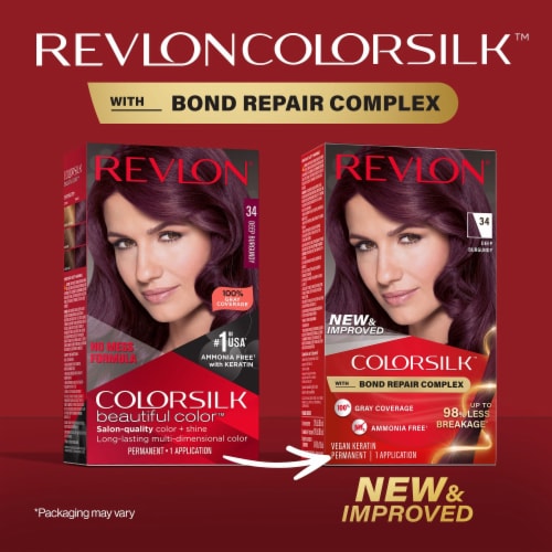 Revlon® Colorsilk Beautiful Color™ 34 Deep Burgundy Permanent Hair Color Perspective: back