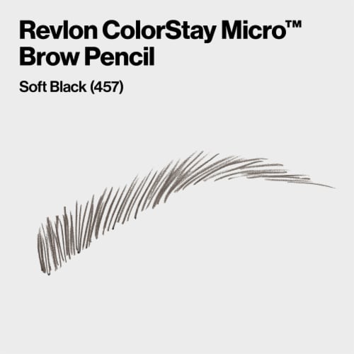 Revlon ColorStay Micro Brow Pencil 457 Soft Black Perspective: back