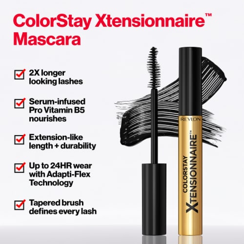 Revlon ColorStay Xtensionnaire Mascara 201 Blackest Black Perspective: back