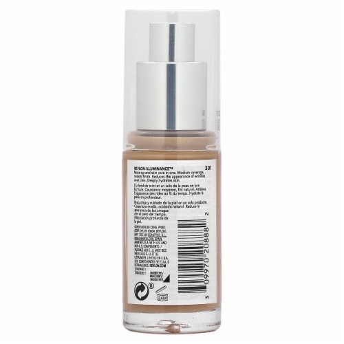 Revlon Illuminance Skin-Caring Foundation 301 Cool Beige Perspective: back