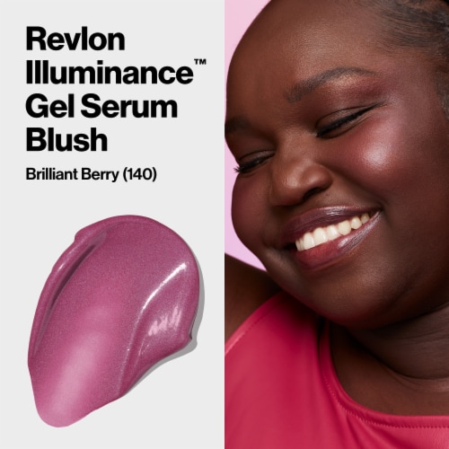 Revlon Illuminance Gel Serum Blush 140 Brilliant Berry Perspective: back