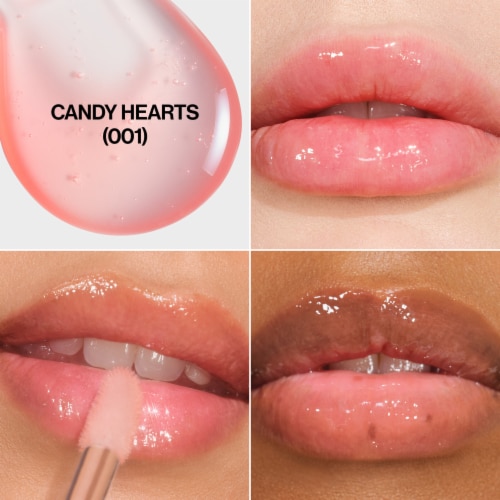 Revlon Super Lustrous Glimmer Lip Oil 001 Candy Hearts Perspective: back