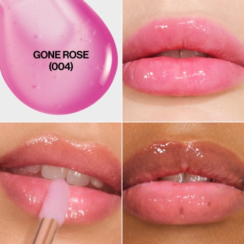 Revlon Super Lustrous Glimmer Lip Oil 004 Gone Rose Perspective: back
