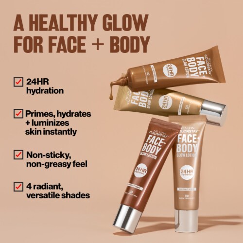 Revlon ColorStay Face + Body Glow Lotion 130 If You Glow You Glow Perspective: back