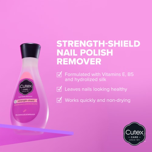 Cutex Strength Shield Nail Polish Remover Perspective: back