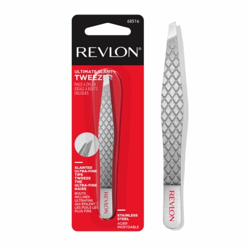 Revlon® Stainless Steel Slant Tweezers Perspective: back