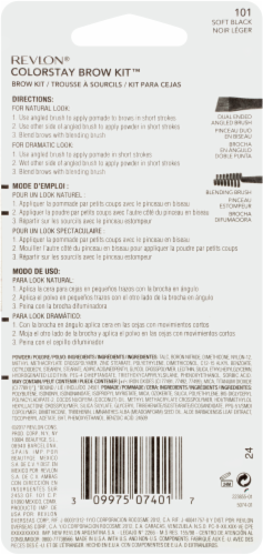 Revlon Colorstay Soft Black 101 Brow Kit Perspective: back