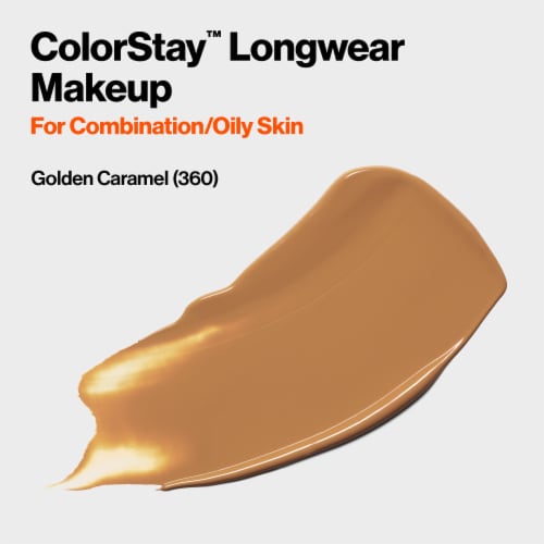 Revlon Colorstay™ Combination/Oily Skin Golden Caramel Liquid Foundation Perspective: back